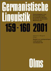 Standardisierung der Lexikoneinträge für ein neues großes deutsch-polnisches und polnisch-deutsches Wörterbuch