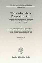 Wirtschaftsethische Perspektiven VIII