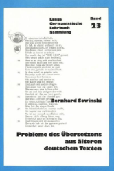 Probleme des Übersetzens aus älteren deutschen Texten