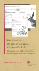 Buchcover Von gesichertem Wissen und neuen Einsichten.