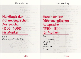 Handbuch der frühneuenglischen Aussprache (1500-1800) für Musiker
