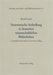 Systematische Aufstellung in deutschen wissenschaftlichen Bibliotheken