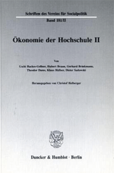 Ökonomie der Hochschule II