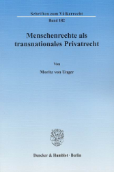 Menschenrechte als transnationales Privatrecht