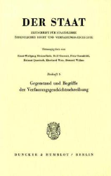 Gegenstand und Begriffe der Verfassungsgeschichtsschreibung