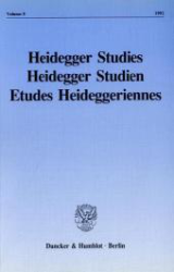 Heidegger Studies/Heidegger Studien/Etudes Heideggeriennes. Vol. 8
