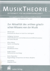 Perì mousikês epistémes - Zur Aktualität des antiken griechischen Wissens von der Musik