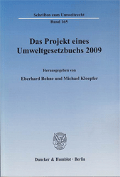 Das Projekt eines Umweltgesetzbuchs 2009
