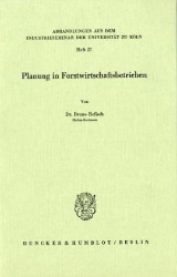 Buchcover Planung in Forstwirtschaftsbetrieben