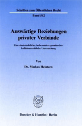 Auswärtige Beziehungen privater Verbände