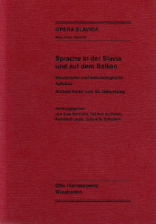 Sprache in der Slavia und auf dem Balkan