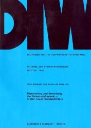 Berechnung und Bewertung der Verkehrsinfrastruktur in den neuen Bundesländern