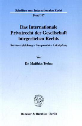 Buchcover Das Internationale Privatrecht der Gesellschaft bürgerlichen Rechts