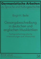 Gesangsbeschreibung in deutschen und englischen Musikkritiken