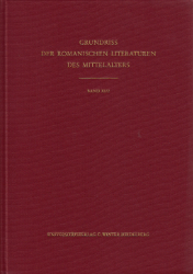 Grundriß der romanischen Literaturen des Mittelalters. XI,2