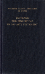 Beiträge zur Einleitung ins Alte Testament