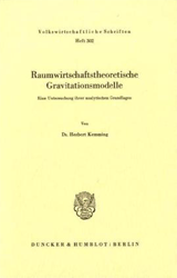 Buchcover Raumwirtschaftstheoretische Gravitationsmodelle