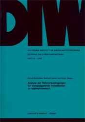 Analyse der Rahmenbedingungen für energiesparende Investitionen im Mietwohnbereich