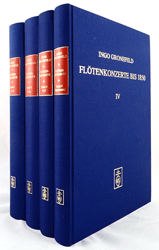 Die Flötenkonzerte bis 1850. Band 1 - 4