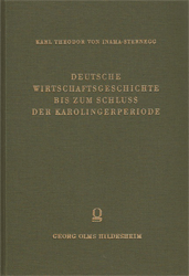 Deutsche Wirtschaftsgeschichte bis zum Schluß der Karolingerperiode