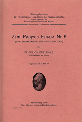 Zum Papyrus Eitram Nr. 5