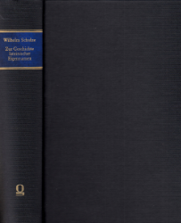 Zur Geschichte lateinischer Eigennamen (1904)