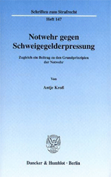 Buchcover Notwehr gegen Schweigegelderpressung