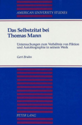 Das Selbstzitat bei Thomas Mann