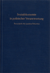 Sozialökonomie in politischer Verantwortung