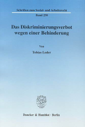 Das Diskriminierungsverbot wegen einer Behinderung