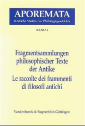 Fragmentsammlungen philosophischer Texte der Antike