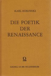 Die Poetik der Renaissance und die Anfänge der literarischen Kritik in Deutschland