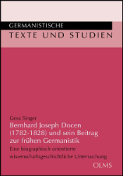 Bernhard Joseph Docen (1782-1828) und sein Beitrag zur frühen Germanistik