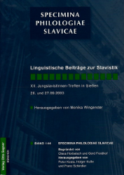 Linguistische Beiträge zur Slavistik XII