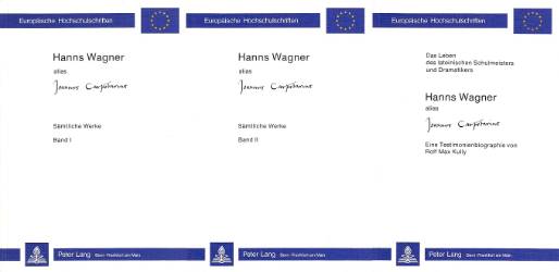 Hanns Wagner alias 'Ioannes Carpentarius' - Sämtliche Werke und Biographie