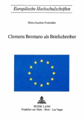 Clemens Brentano als Briefschreiber