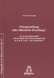 Privaterziehung oder öffentliche Erziehung?