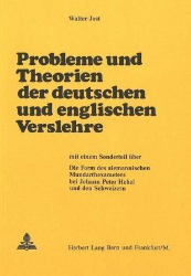 Probleme und Theorien der deutschen und englischen Verslehre