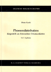 Phonemdistribution dargestellt an rheinischen Ortsmundarten