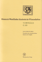 Geschichte der mittelalterlichen Literatur als Aufgabe