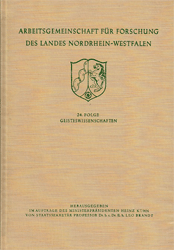 Arbeitsgemeinschaft für Forschung des Landes Nordrhein-Westfalen. Geisteswissenschaften; Band 24