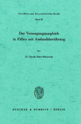 Der Versorgungsausgleich in Fällen mit Auslandsberührung