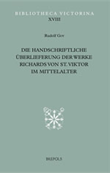 Die handschriftliche Überlieferung der Werke Richards von St. Viktor im Mittelalter
