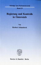 Regierung und Kontrolle in Österreich