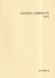 Händel-Jahrbuch. 38. Jahrgang 1992