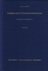 Schriften zum Frühneuhochdeutschen. Band 1 - Moser, Virgil