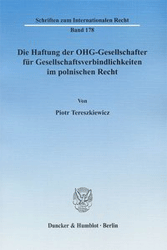 Die Haftung der OHG-Gesellschafter für Gesellschaftsverbindlichkeiten im polnischen Recht