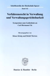 Verfahrensrecht in Verwaltung und Verwaltungsgerichtsbarkeit