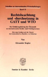 Rechtsbeachtung und -durchsetzung in GATT und WTO