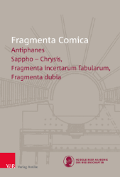 Fragmenta Comica. Band 19.3: Antiphanes, pars 3, frr. 194-330